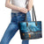 Hawaii Memorial Day Lantern Floating Leather Tote Bag Always In Our Hearts