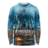 Hawaii Memorial Day Lantern Floating Long Sleeve Shirt Always In Our Hearts LT05 Unisex Blue - Polynesian Pride