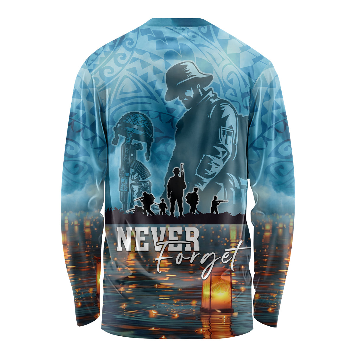 Hawaii Memorial Day Lantern Floating Long Sleeve Shirt Always In Our Hearts LT05 - Polynesian Pride