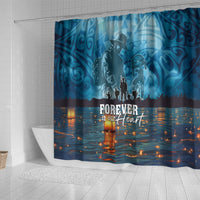 Hawaii Memorial Day Lantern Floating Shower Curtain Always In Our Hearts LT05 - Polynesian Pride