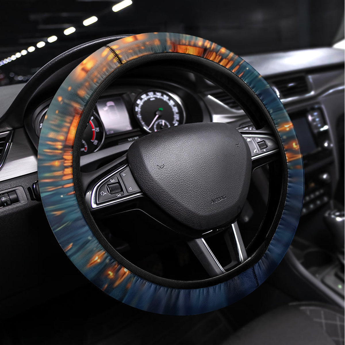 Hawaii Memorial Day Lantern Floating Steering Wheel Cover Always In Our Hearts LT05 Universal Fit Blue - Polynesian Pride
