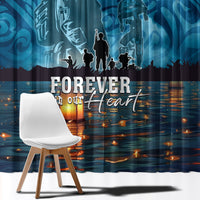 Hawaii Memorial Day Lantern Floating Window Curtain Always In Our Hearts LT05 - Polynesian Pride