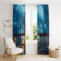 Hawaii Memorial Day Lantern Floating Window Curtain Always In Our Hearts LT05 - Polynesian Pride