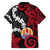 Tahiti Heiva Festival Hawaiian Shirt Floral Pattern With Coat Of Arms