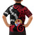 Tahiti Heiva Festival Kid Hawaiian Shirt Floral Pattern With Coat Of Arms