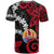 Tahiti Heiva Festival T Shirt Floral Pattern With Coat Of Arms