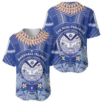 Marshall Islands Jemenei Day Baseball Jersey Polynesian Tribal Tattoo Seashell Necklace LT05 - Polynesian Pride