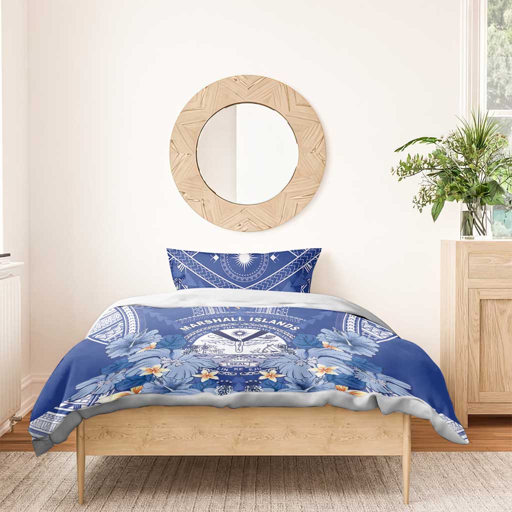 Marshall Islands Jemenei Day Bedding Set Polynesian Tribal Tattoo Seashell Necklace LT05 - Polynesian Pride