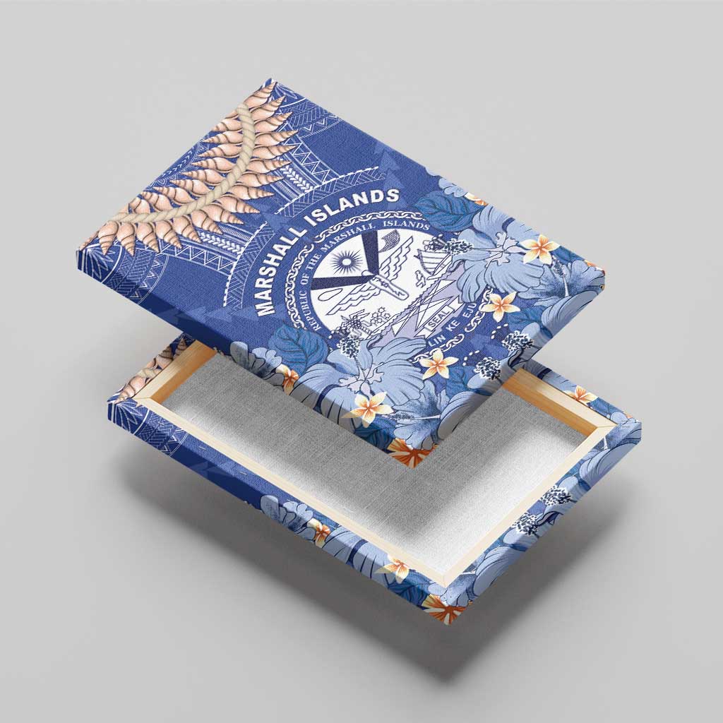 Marshall Islands Jemenei Day Canvas Wall Art Polynesian Tribal Tattoo Seashell Necklace LT05 - Polynesian Pride