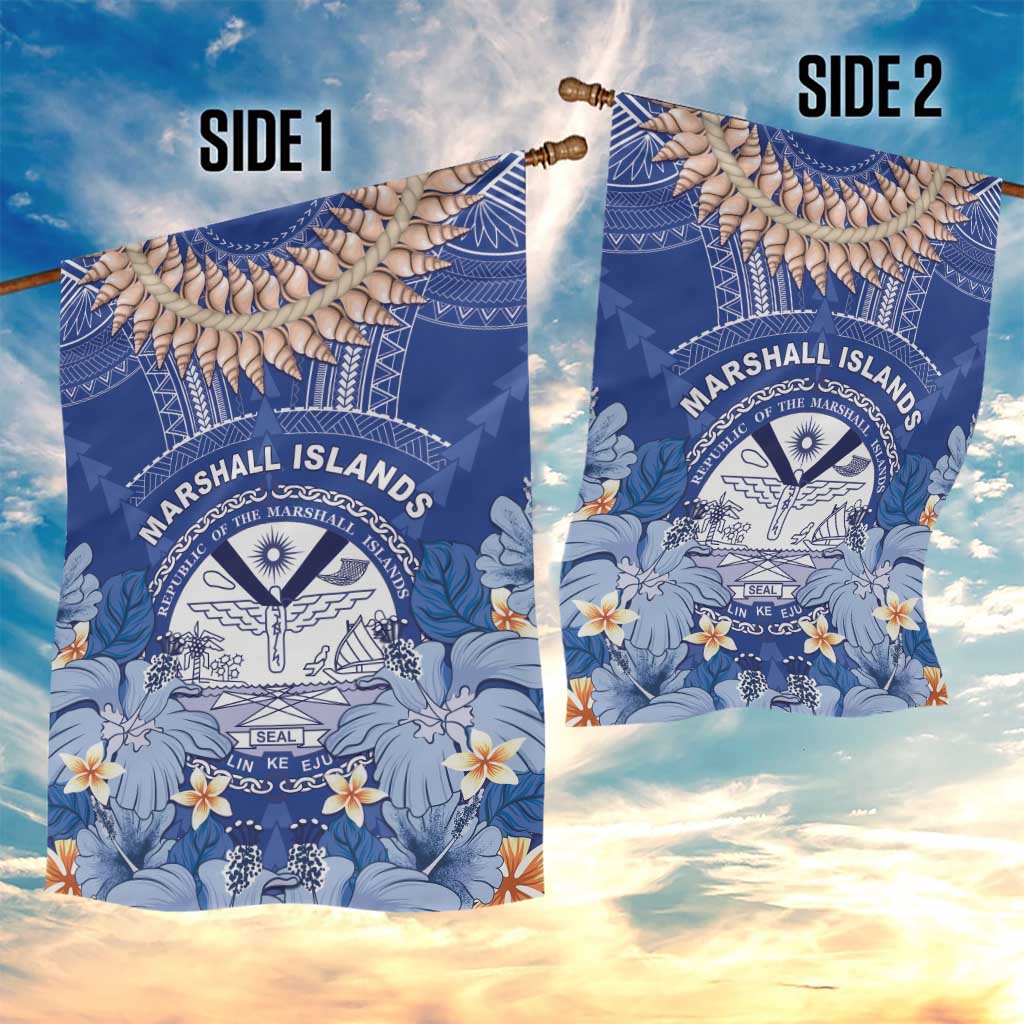 Marshall Islands Jemenei Day Garden Flag Polynesian Tribal Tattoo Seashell Necklace LT05 - Polynesian Pride