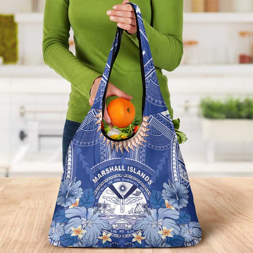 Marshall Islands Jemenei Day Grocery Bag Polynesian Tribal Tattoo Seashell Necklace LT05 - Polynesian Pride