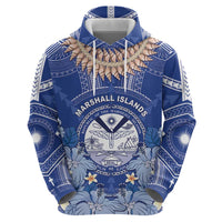 Marshall Islands Jemenei Day Hoodie Polynesian Tribal Tattoo Seashell Necklace LT05 - Polynesian Pride