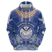 Marshall Islands Jemenei Day Hoodie Polynesian Tribal Tattoo Seashell Necklace LT05 - Polynesian Pride