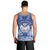 Marshall Islands Jemenei Day Men Tank Top Polynesian Tribal Tattoo Seashell Necklace