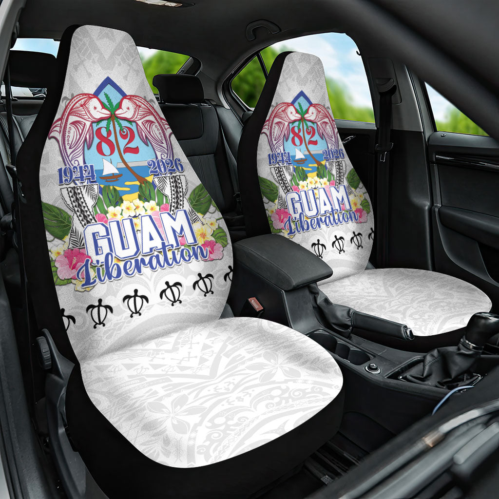 Guam Chamorro Liberation Day Car Seat Cover 82nd Anniversary LT05 One Size White - Polynesian Pride