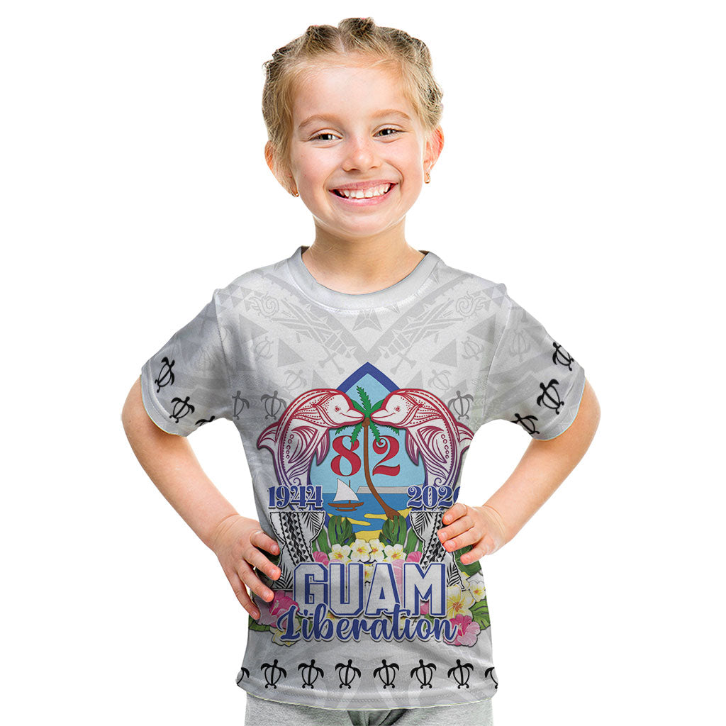 Guam Chamorro Liberation Day Kid T Shirt 82nd Anniversary LT05 White - Polynesian Pride