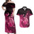 Personalised Cancer Fighter Couples Matching Off Shoulder Maxi Dress and Hawaiian Shirt I Beat Cancer