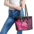 Cancer Fighter Leather Tote Bag I Beat Cancer