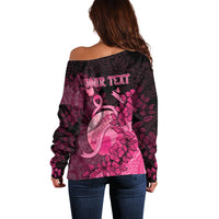 Personalised Cancer Fighter Off Shoulder Sweater I Beat Cancer LT05 - Polynesian Pride