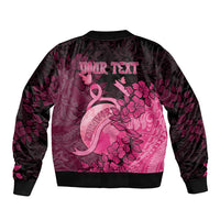 Personalised Cancer Fighter Sleeve Zip Bomber Jacket I Beat Cancer LT05 - Polynesian Pride