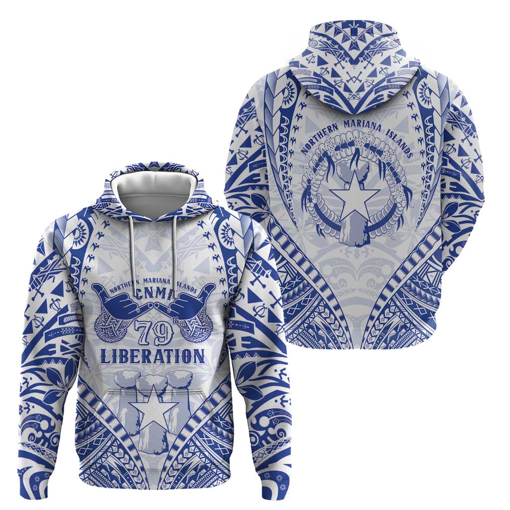 Northern Mariana Islands Liberation Day Hoodie 79th Anniversary LT05 - Polynesian Pride