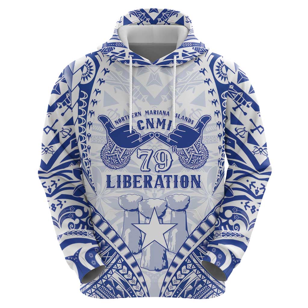 Northern Mariana Islands Liberation Day Hoodie 79th Anniversary LT05 - Polynesian Pride