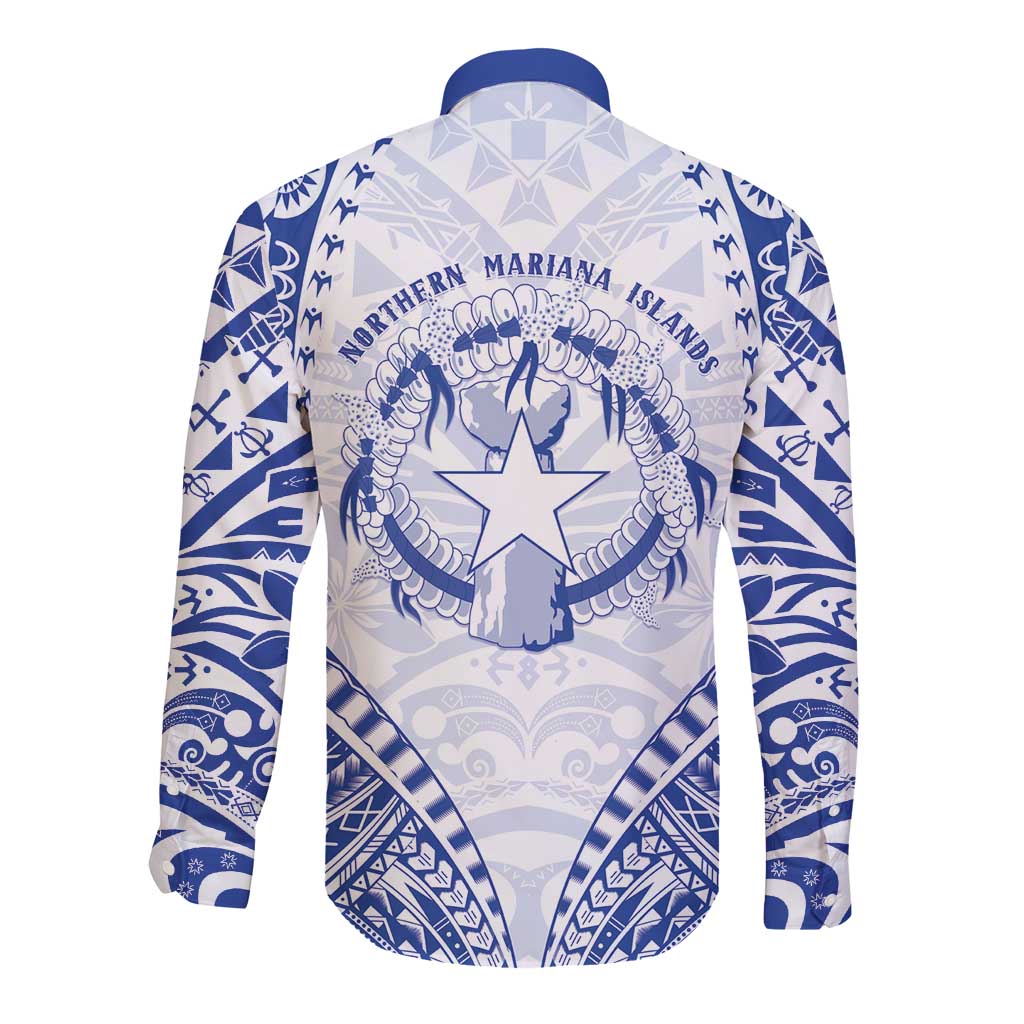 Northern Mariana Islands Liberation Day Long Sleeve Button Shirt 79th Anniversary LT05 - Polynesian Pride