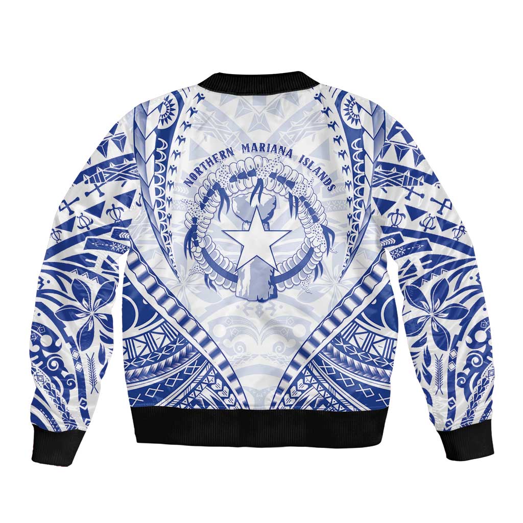 Northern Mariana Islands Liberation Day Sleeve Zip Bomber Jacket 79th Anniversary LT05 - Polynesian Pride
