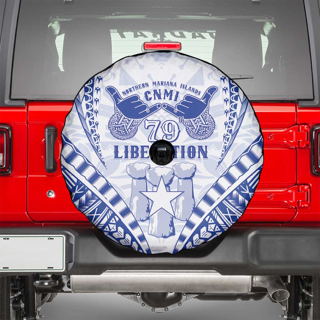 Northern Mariana Islands Liberation Day Spare Tire Cover 79th Anniversary LT05 - Polynesian Pride