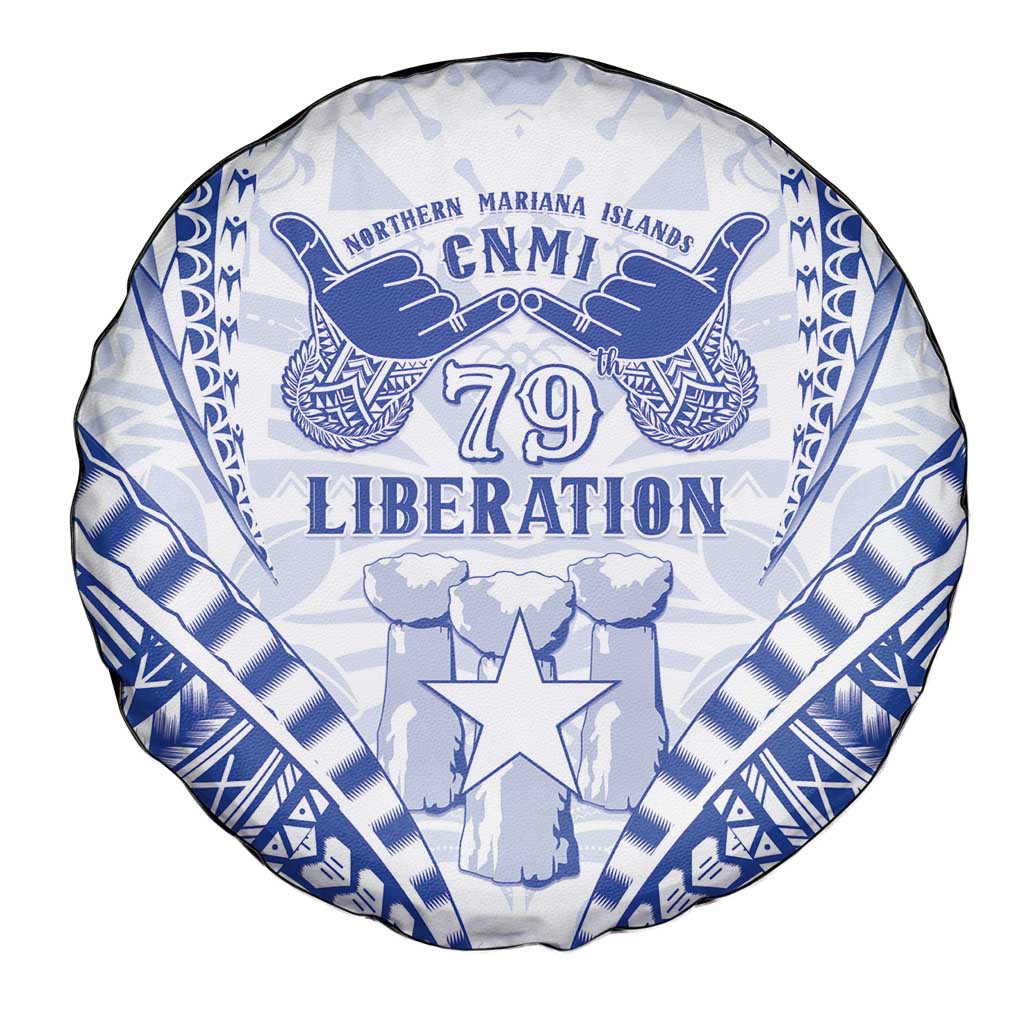 Northern Mariana Islands Liberation Day Spare Tire Cover 79th Anniversary LT05 - Polynesian Pride