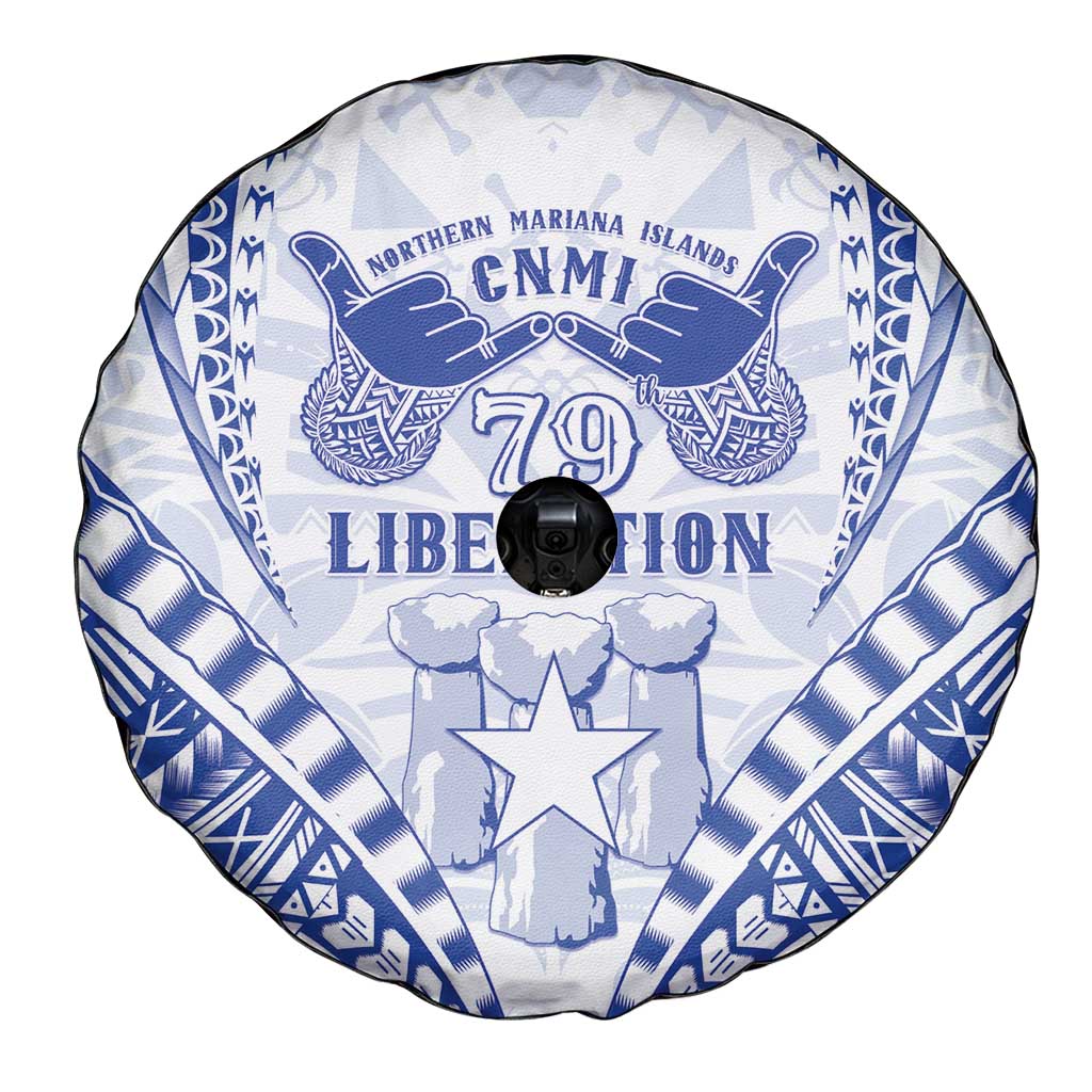 Northern Mariana Islands Liberation Day Spare Tire Cover 79th Anniversary LT05 - Polynesian Pride