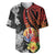 French Polynesia Bastille Day Baseball Jersey Tropical Turtle Hibiscus Polynesian Pattern