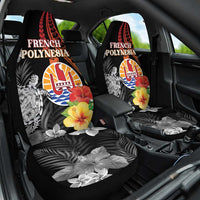 French Polynesia Bastille Day Car Seat Cover Tropical Turtle Hibiscus Polynesian Pattern LT05 One Size Black - Polynesian Pride