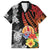 French Polynesia Bastille Day Family Matching Short Sleeve Bodycon Dress and Hawaiian Shirt Tropical Turtle Hibiscus Polynesian Pattern