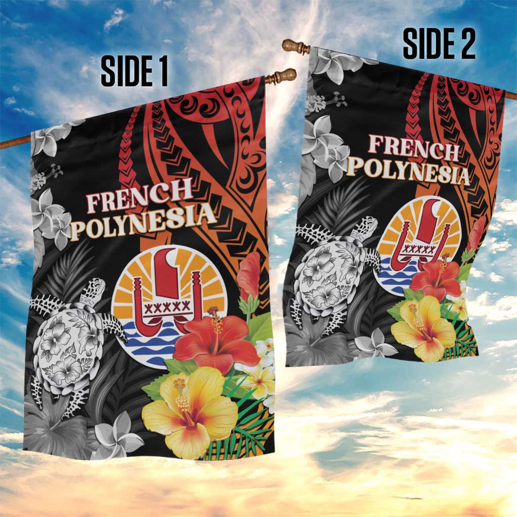 French Polynesia Bastille Day Garden Flag Tropical Turtle Hibiscus Polynesian Pattern LT05 - Polynesian Pride