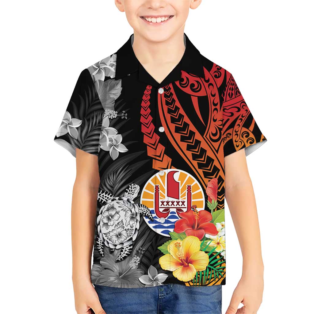 French Polynesia Bastille Day Hawaiian Shirt Tropical Turtle Hibiscus Polynesian Pattern LT05 - Polynesian Pride