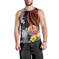 French Polynesia Bastille Day Men Tank Top Tropical Turtle Hibiscus Polynesian Pattern LT05 - Polynesian Pride