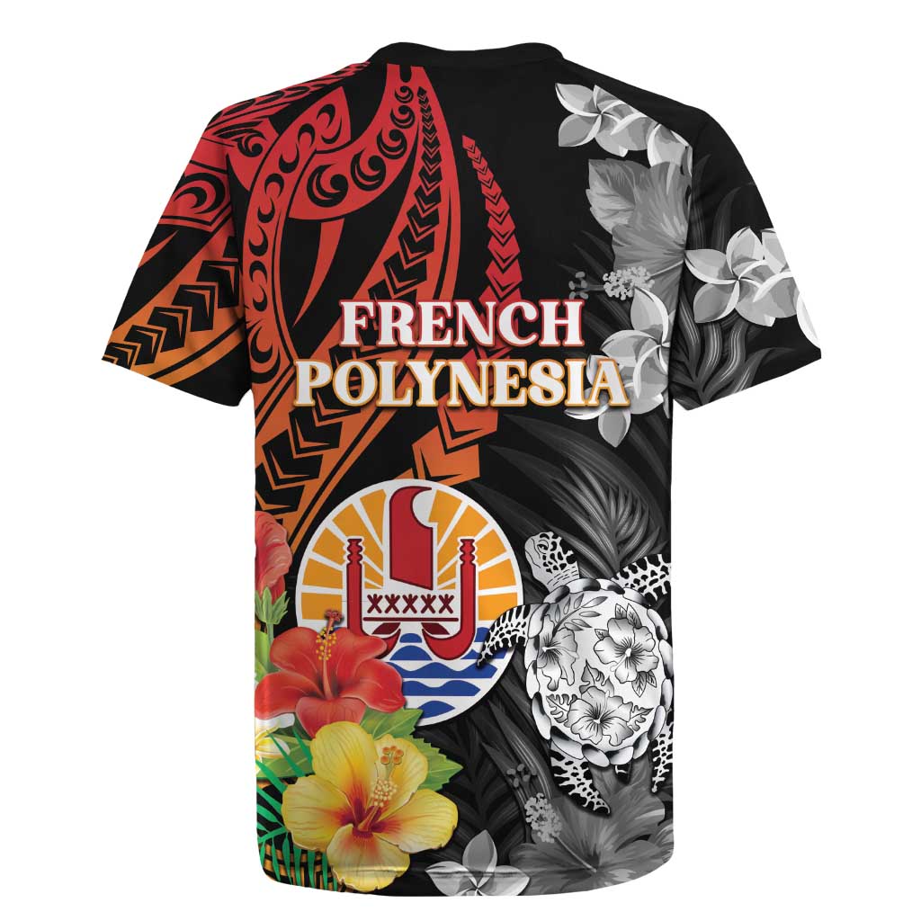 French Polynesia Bastille Day Rugby Jersey Tropical Turtle Hibiscus Polynesian Pattern LT05 - Polynesian Pride