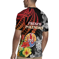 French Polynesia Bastille Day Rugby Jersey Tropical Turtle Hibiscus Polynesian Pattern LT05 - Polynesian Pride
