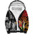 French Polynesia Bastille Day Sherpa Hoodie Tropical Turtle Hibiscus Polynesian Pattern