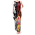 French Polynesia Bastille Day Tank Maxi Dress Tropical Turtle Hibiscus Polynesian Pattern