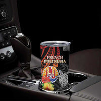 Personalised French Polynesia Bastille Day Tumbler Cup Tropical Turtle Hibiscus Polynesian Pattern LT05 - Polynesian Pride