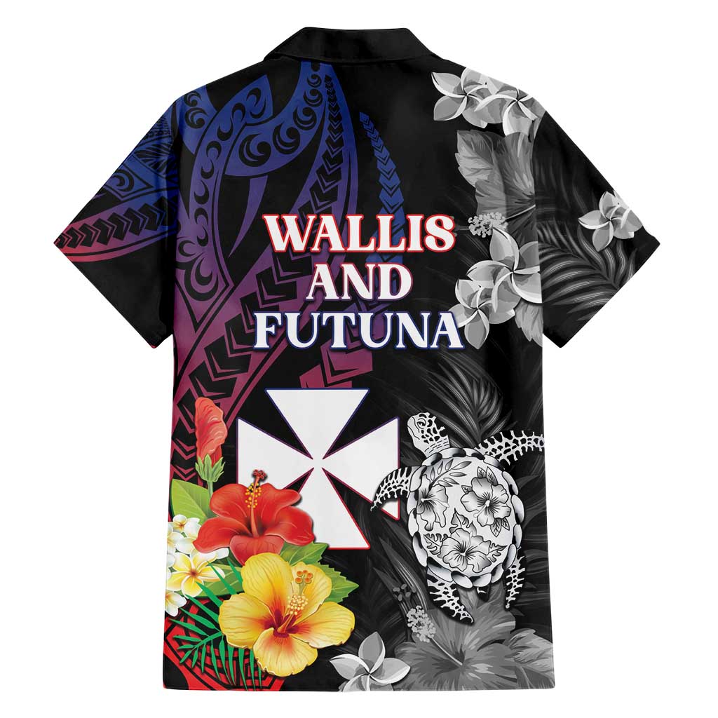 Wallis and Futuna Bastille Day Hawaiian Shirt Tropical Turtle Hibiscus Polynesian Pattern LT05 - Polynesian Pride