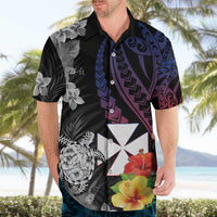 Wallis and Futuna Bastille Day Hawaiian Shirt Tropical Turtle Hibiscus Polynesian Pattern LT05 - Polynesian Pride