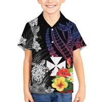 Wallis and Futuna Bastille Day Hawaiian Shirt Tropical Turtle Hibiscus Polynesian Pattern LT05 - Polynesian Pride