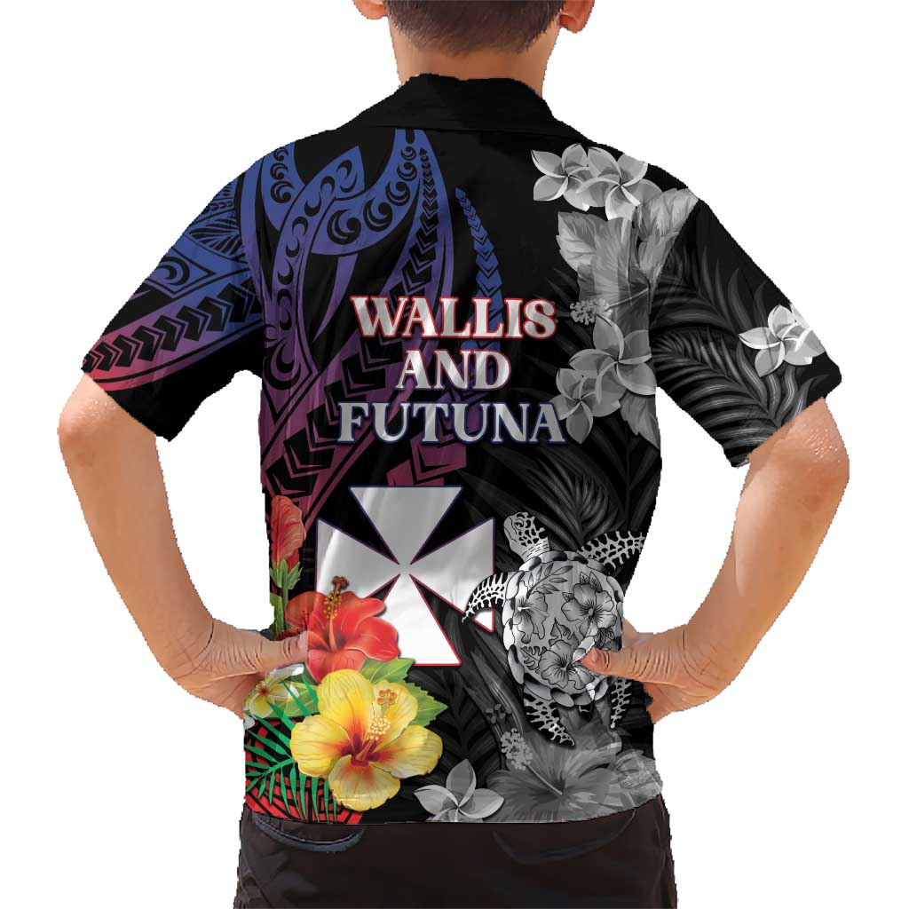Wallis and Futuna Bastille Day Hawaiian Shirt Tropical Turtle Hibiscus Polynesian Pattern LT05 - Polynesian Pride