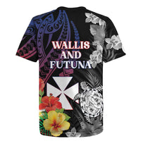 Wallis and Futuna Bastille Day Rugby Jersey Tropical Turtle Hibiscus Polynesian Pattern LT05 - Polynesian Pride