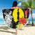 New Caledonia Bastille Day Beach Blanket Tropical Turtle Hibiscus Polynesian Pattern