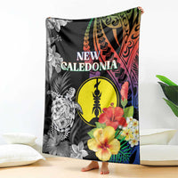 New Caledonia Bastille Day Blanket Tropical Turtle Hibiscus Polynesian Pattern LT05 - Polynesian Pride