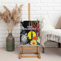 New Caledonia Bastille Day Canvas Wall Art Tropical Turtle Hibiscus Polynesian Pattern LT05 - Polynesian Pride